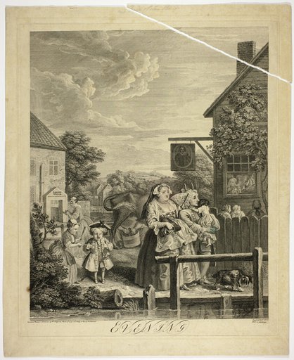 Evening, Plate Three from The Four Times of Day