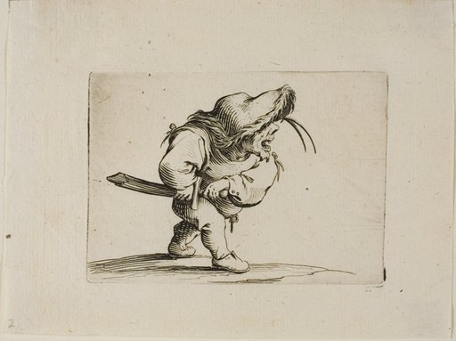Man Preparing to Draw his Sword, from Varie Figure Gobbi