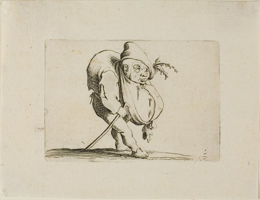The Uneven One with a Cane, from Varie Figure Gobbi