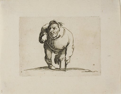 The Cripple with a Crutch and a Wooden Leg, from Varie Figure Gobbi