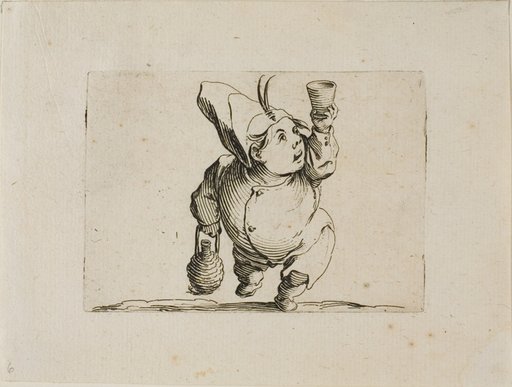 The Drinker Seen from the Front, from Varie Figure Gobbi