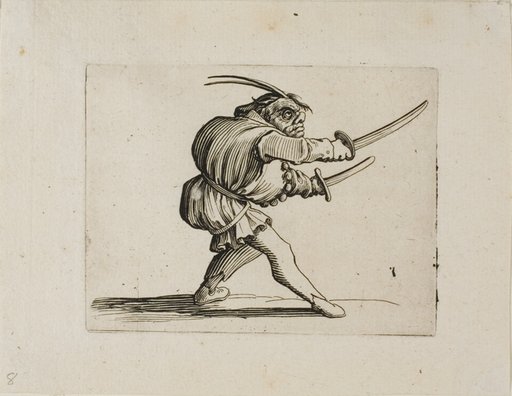 The Duelist with Two Swords, from Varie Figure Gobbi