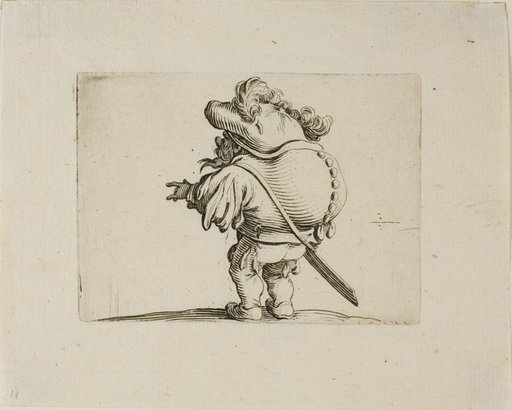 The Large Bellied Man Decorated with a Line of Buttons, from Varie Figure Gobbi