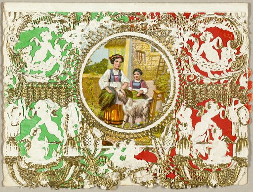 Untitled Valentine (Country Girls with Dog)