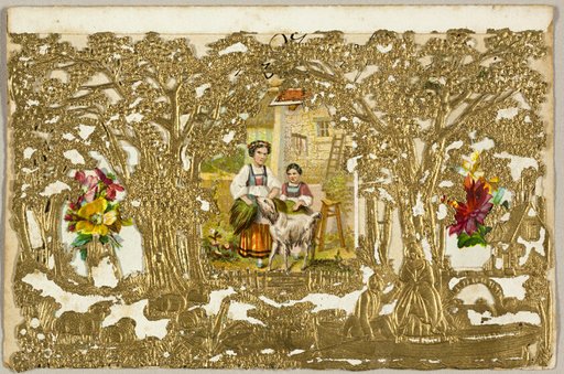 Untitled Valentine (Country Girls with Dog)