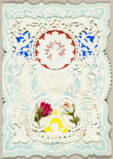 Untitled Valentine (Flowers and Putti)