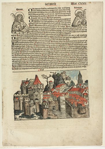 Geneva from Schedel Weltchronik (Schedel’s World History), Plate 22 from Woodcuts from Books of the 15th Century