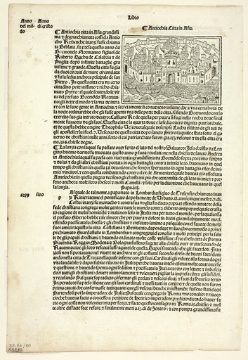 View of Antioch from Supplementum Chronicarum, Plate 50 from Woodcuts from Books of the 15th Century