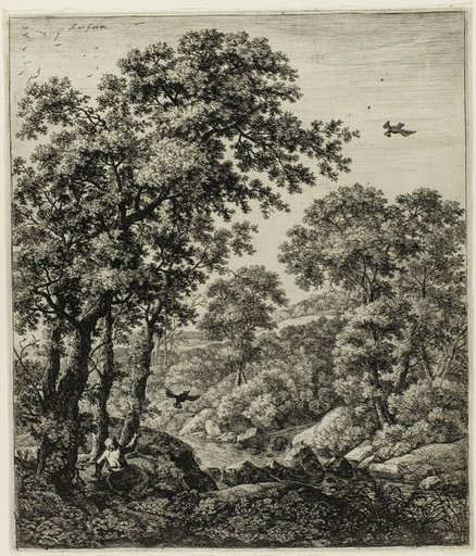 Elias in the Wilderness, from Six Landscape Subjects from the Old Testament