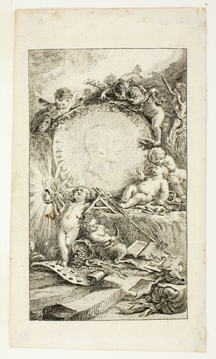 Frontispiece, plate one from Recueil de Poésies de Sedaine
