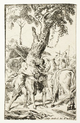 The Escape of M. de Belle-Isle, Prisoner in the Attakapas, plate four from Les Nouveaux Voyages aux Indes Occidentales