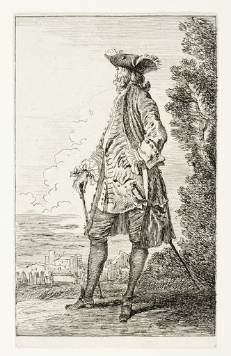 Standing Man with a Hat, Facing Left, from Figures de Modes