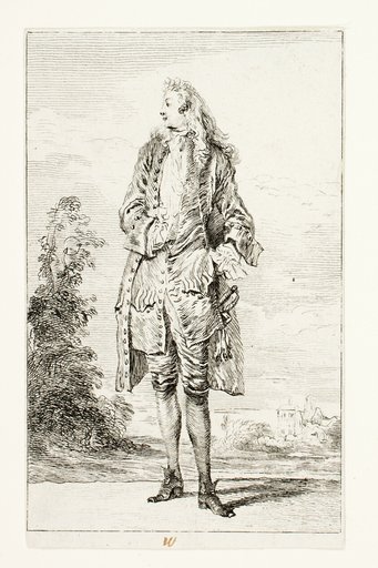 Standing Man with Hand in Vest, from Figures de Modes