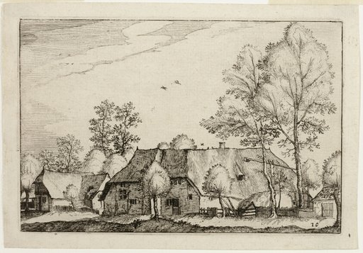 Large Farm, plate ten after Pictures of Farms, Country Houses and Rustic Villages (Praediorum villarum et rusticarum casularum icones)