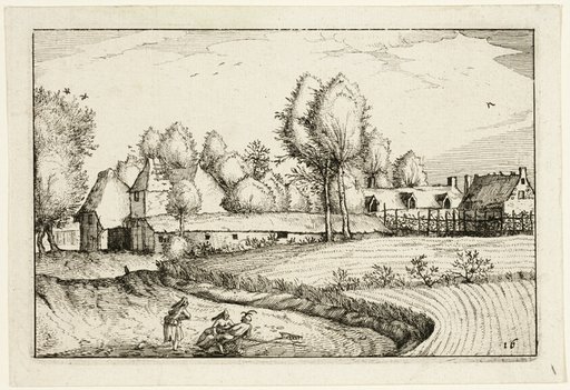 Road along a Field, plate sixteen after Pictures of Farms, Country Houses and Rustic Villages (Praediorum villarum et rusticarum casularum icones)