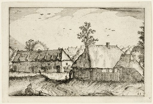 Large Sheds, plate 21 after Pictures of Farms, Country Houses and Rustic Villages (Praediorum villarum et rusticarum casularum icones)