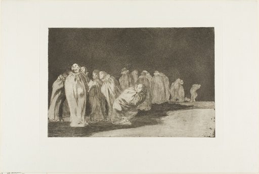 There is Something Beneath the Sackcloth, i.e. you can't judge a man by his clothes, plate eight from Los Proverbios