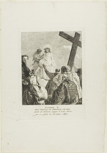Christ is Stripped of His Garments, plate ten from Stations of the Cross