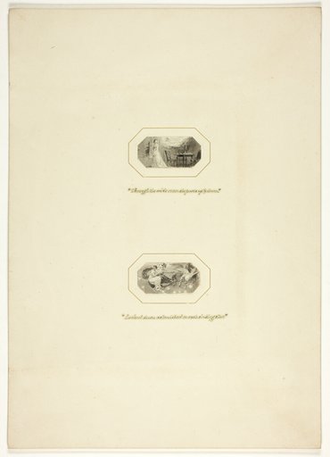 Study for a plate from The Triumphs of Temper, in the 1796 Royal Engagements Pocket Book