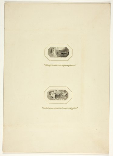 Study for a plate from The Triumphs of Temper, in the 1796 Royal Engagements Pocket Book