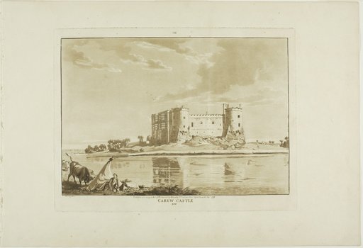 Carew Castle, plate eight from Twelve Views in Wales