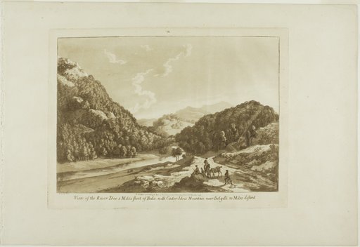 View of the River Dee 3 Miles Short of Bala, with Cadar-Idris Mountain near Dolgelli 30 Miles Distant, plate nine from Twelve Views in Wales