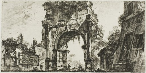 Arch of Drusus at the Porta S. Sebastiano in Rome, plate 8 from Some Views of Triumphal Arches and other monuments