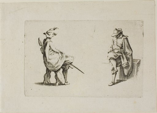 Two Seated Men, from The Caprices