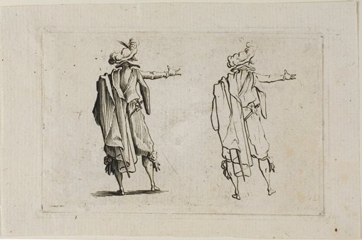 The Man Seen from the Back, Right Arm Raised, from The Caprices