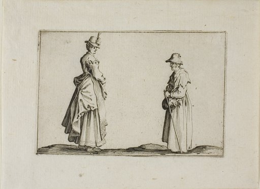 Two Women in Profile, from The Caprices