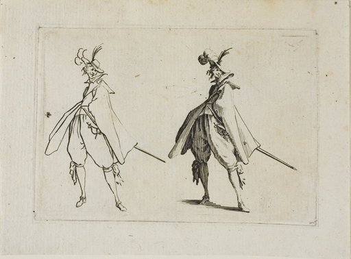 The Gentleman with a Large Coat, Seen from the Front, from The Caprices
