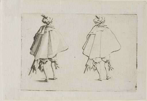 The Gentleman with a Large Coat, Seen from the Back, from The Caprices