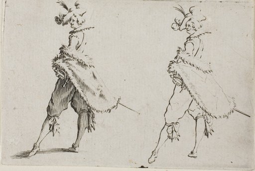 The Gentleman with a Coat, Posing with Hands on Hips, from The Caprices