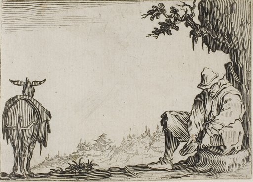 The Peasant Removing his Shoes, from The Caprices