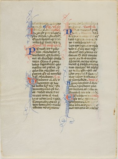Illuminated Manuscript Leaf