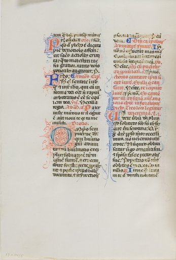 Illuminated Manuscript Leaf