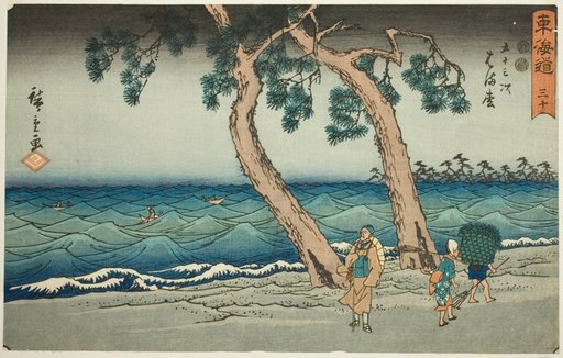 Hamamatsu—No. 30, from the series "Fifty-three Stations of the Tokaido (Tokaido gojusan tsugi)," also known as the Reisho Tokaido