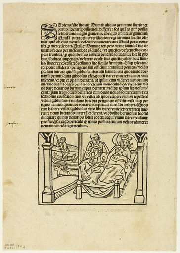 Illustration from "Fabulae Aesopi", plate 34 from Woodcuts from Books of the XVI Century