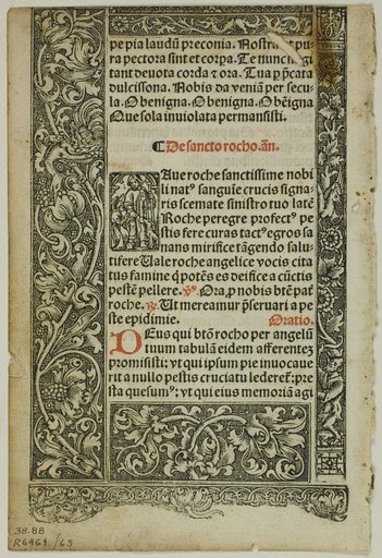 Illustration from Horae, plate 63 from Woodcuts from Books of the XVI Century