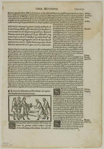 Quomodo debeamus uti liberalitate ad captandam multitudinis beniuolentiam (How We Must Use Liberality to Capture the Favor of the Multitude) from De Officiis by Cicero, plate 82 from Woodcuts from Books of the XVI Century