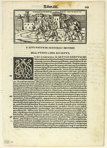 Siracusanorum Regis Interitus (The Murder of the King of the Syracusans) from T. Livius Patavinus historicus duobus libris auctus, plate 86 from Woodcuts from Books of the XVI Century
