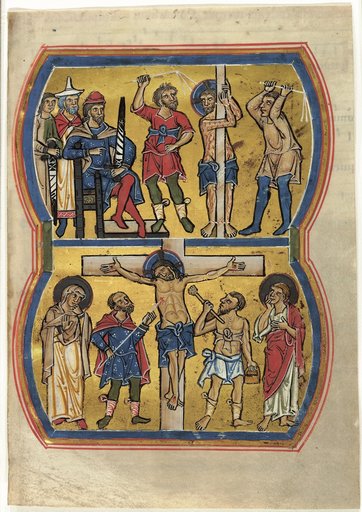 The Flagellation and The Crucifixion, from a Psalter