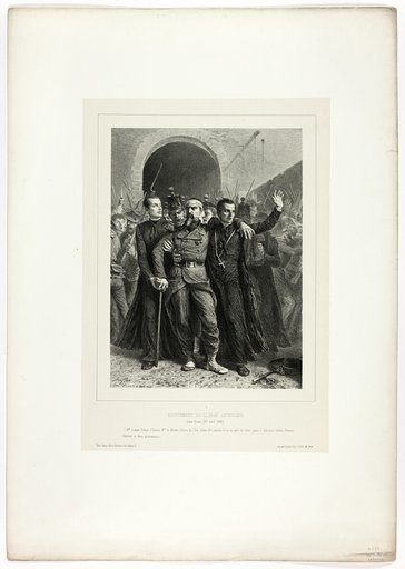 Devotion of the Catholic clergy in Rome, April 30, 1849, from Souvenirs d’Italie: Expédition de Rome