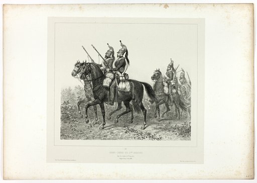 11th dragoons advance guard, from Souvenirs d’Italie: Expédition de Rome