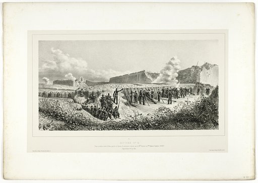 Battery no.14, from Souvenirs d’Italie: Expédition de Rome