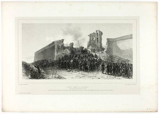 Assault of bastion no.8, from Souvenirs d’Italie: Expédition de Rome