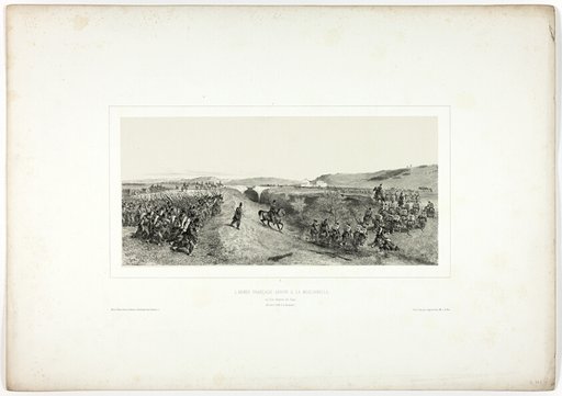 The French Army Arrives at Maglianella, from Souvenirs d’Italie: Expédition de Rome