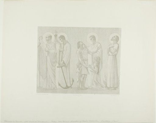 Legendary Saints of France (center frieze)