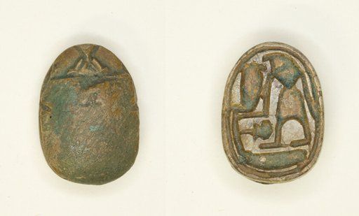 Scarab: Falcon-Headed Deity with Cobra