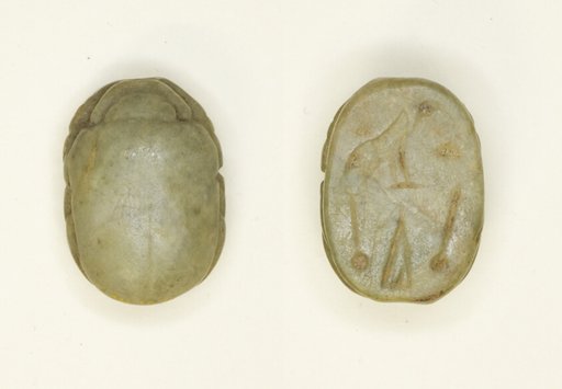 Scarab: Hieroglyphs (mwt-sign, nfr-signs, di-sign)